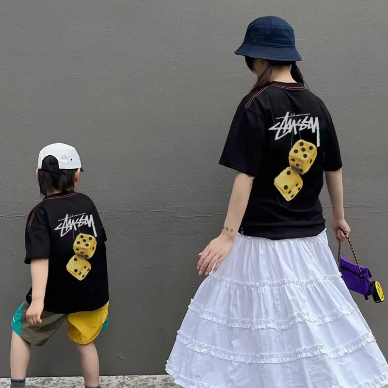 【90-160cm+親サイズ】絶対欲しい 大活躍 カジュアル ユニセックス 親子ペア 半袖 Ｔシャツ