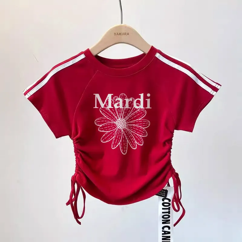 【80-150cm】トレンド感たっぷり 大注目 おしゃれ カジュアル 着やすい 女の子 半袖 Ｔシャツ