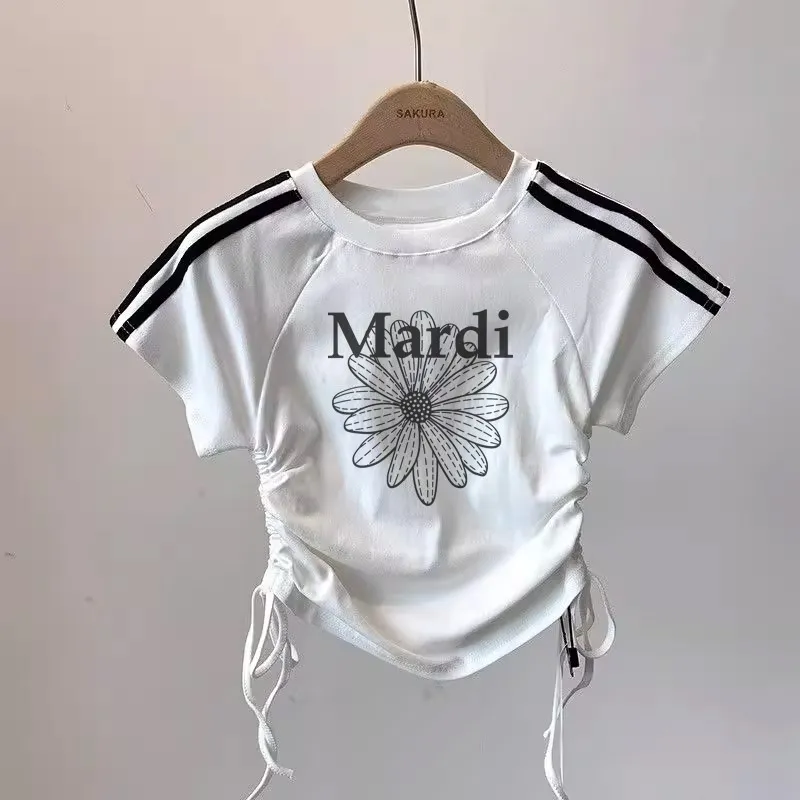 【80-150cm】トレンド感たっぷり 大注目 おしゃれ カジュアル 着やすい 女の子 半袖 Ｔシャツ