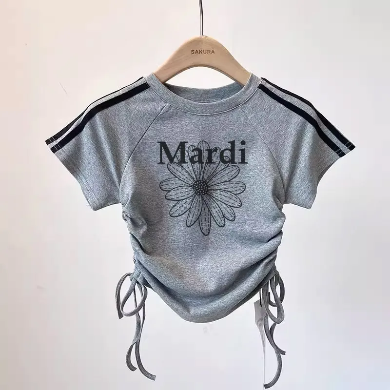 【80-150cm】トレンド感たっぷり 大注目 おしゃれ カジュアル 着やすい 女の子 半袖 Ｔシャツ