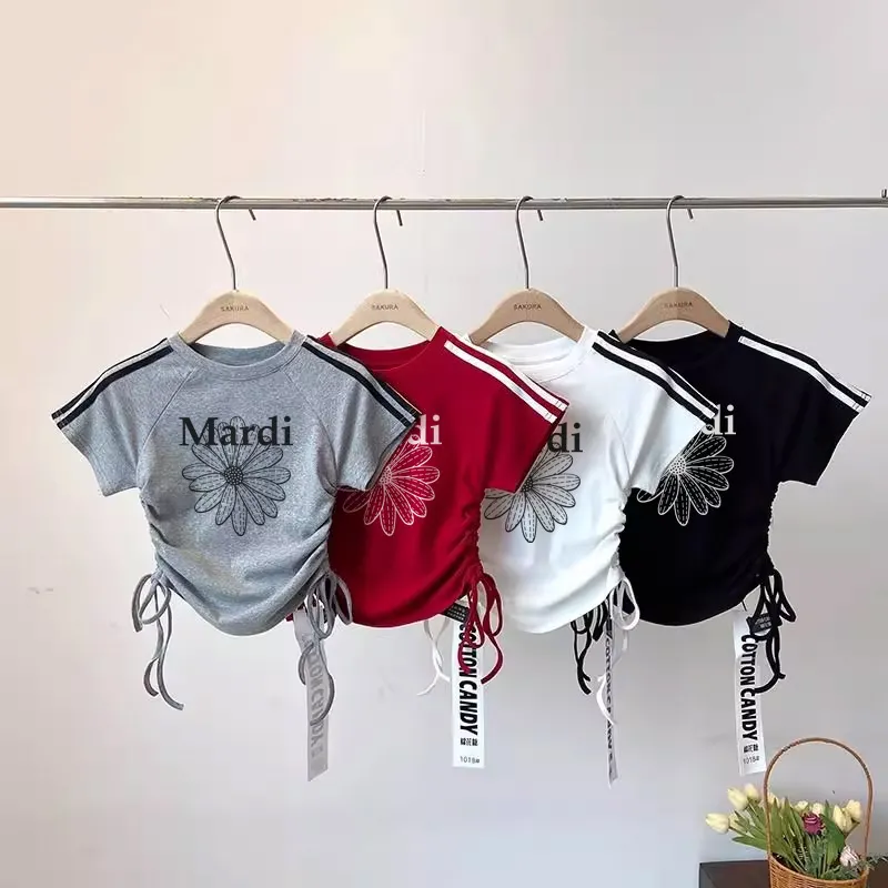 【80-150cm】トレンド感たっぷり 大注目 おしゃれ カジュアル 着やすい 女の子 半袖 Ｔシャツ