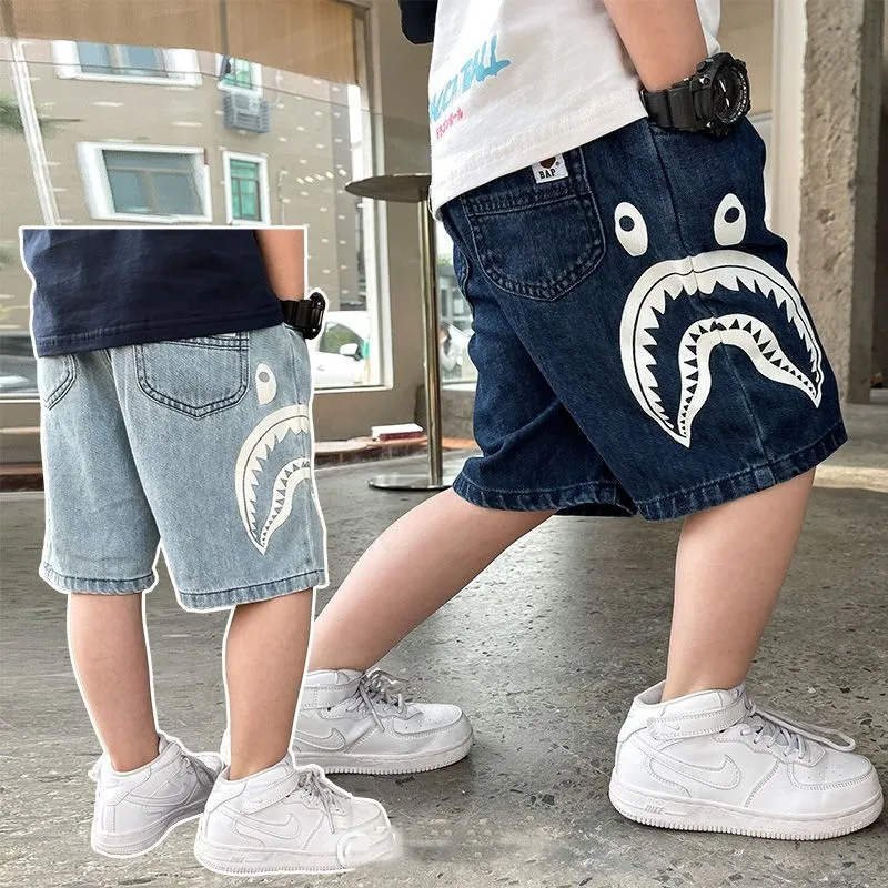 【90-150cm】これを逃す手はない 爆売れ中 カッコイイ 履きやすい 男の子 デニム ショートパンツ