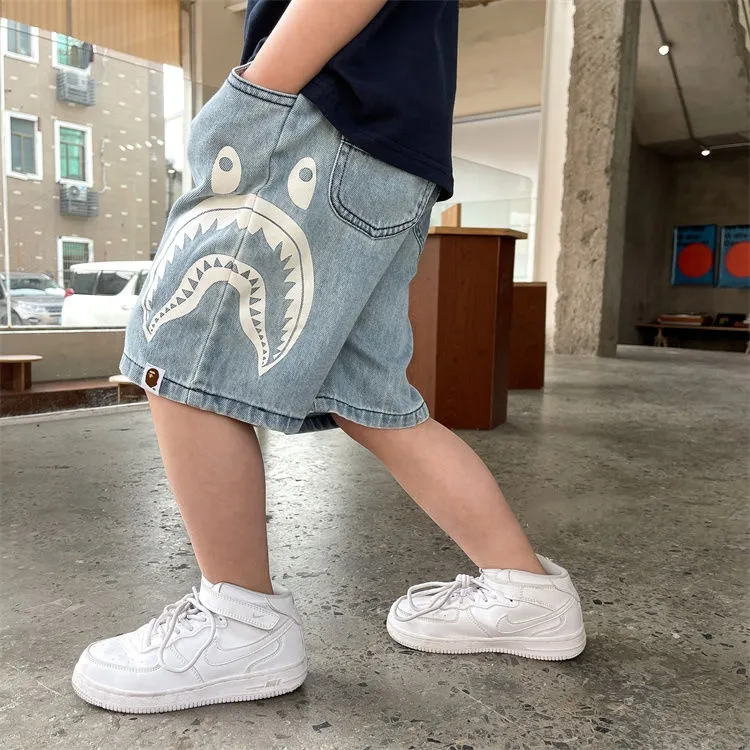 【90-150cm】これを逃す手はない 爆売れ中 カッコイイ 履きやすい 男の子 デニム ショートパンツ