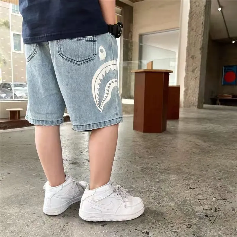 【90-150cm】これを逃す手はない 爆売れ中 カッコイイ 履きやすい 男の子 デニム ショートパンツ