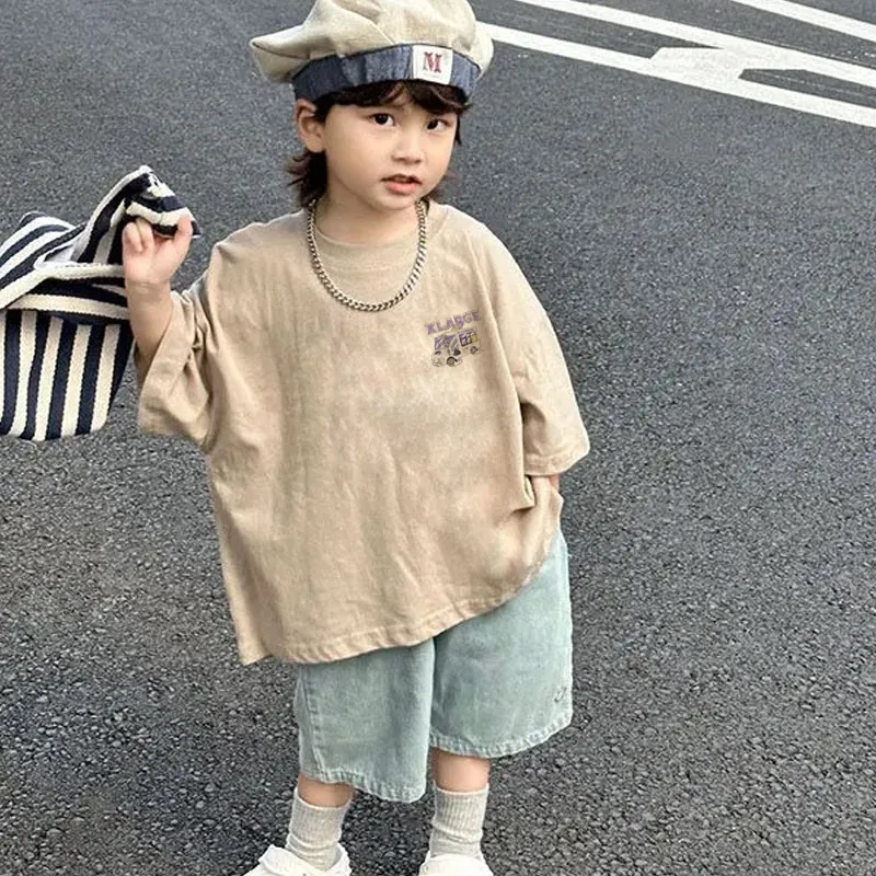 【90-160cm】トレンド感たっぷり 爆売れ中 ユニーク カッコイイ 男の子 半袖 Ｔシャツ