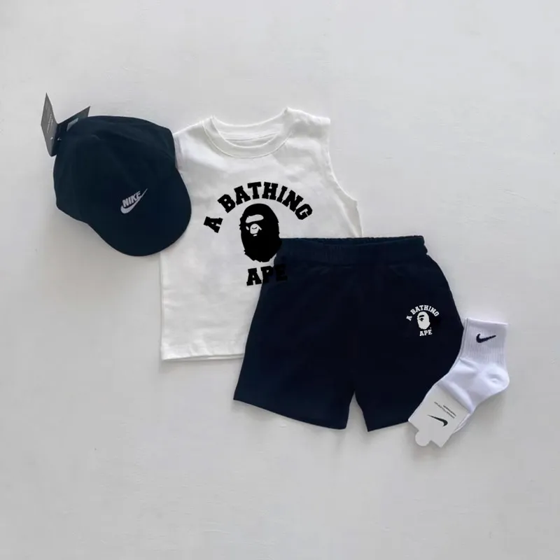 【80-160cm】二点セット お気に入り 着心地良い 涼しく快適 タンクトップ＋ショートパンツ セットアップ