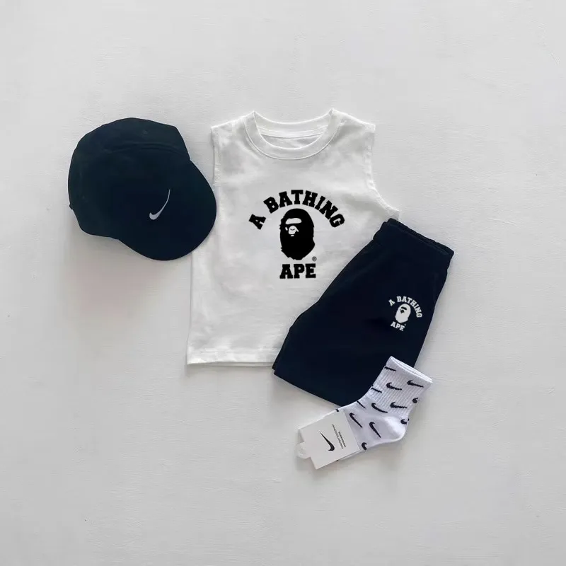 【80-160cm】二点セット お気に入り 着心地良い 涼しく快適 タンクトップ＋ショートパンツ セットアップ