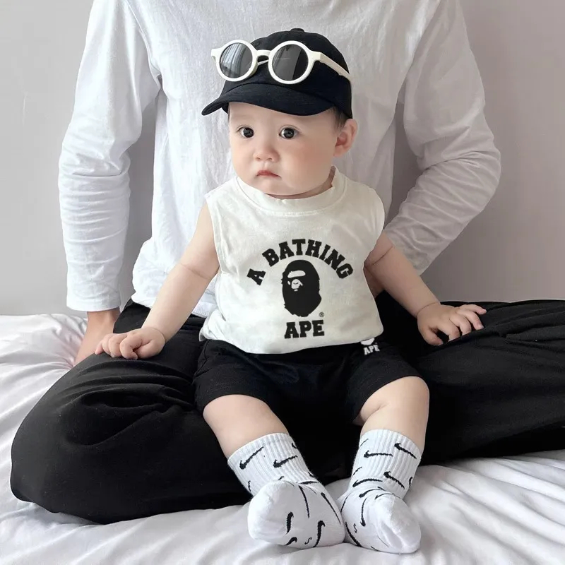 【80-160cm】二点セット お気に入り 着心地良い 涼しく快適 タンクトップ＋ショートパンツ セットアップ