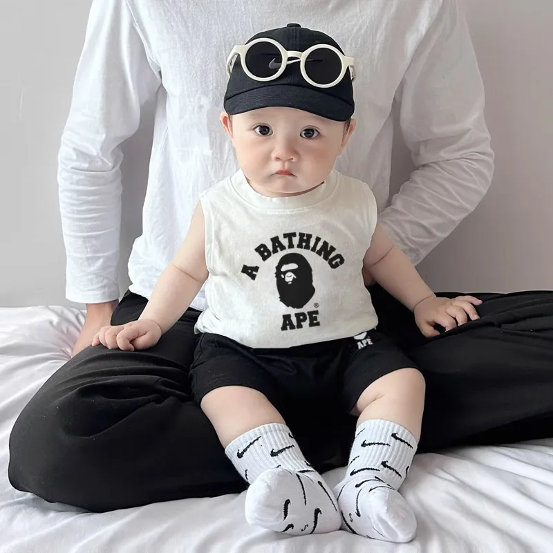 【80-160cm】二点セット お気に入り 着心地良い 涼しく快適 タンクトップ＋ショートパンツ セットアップ