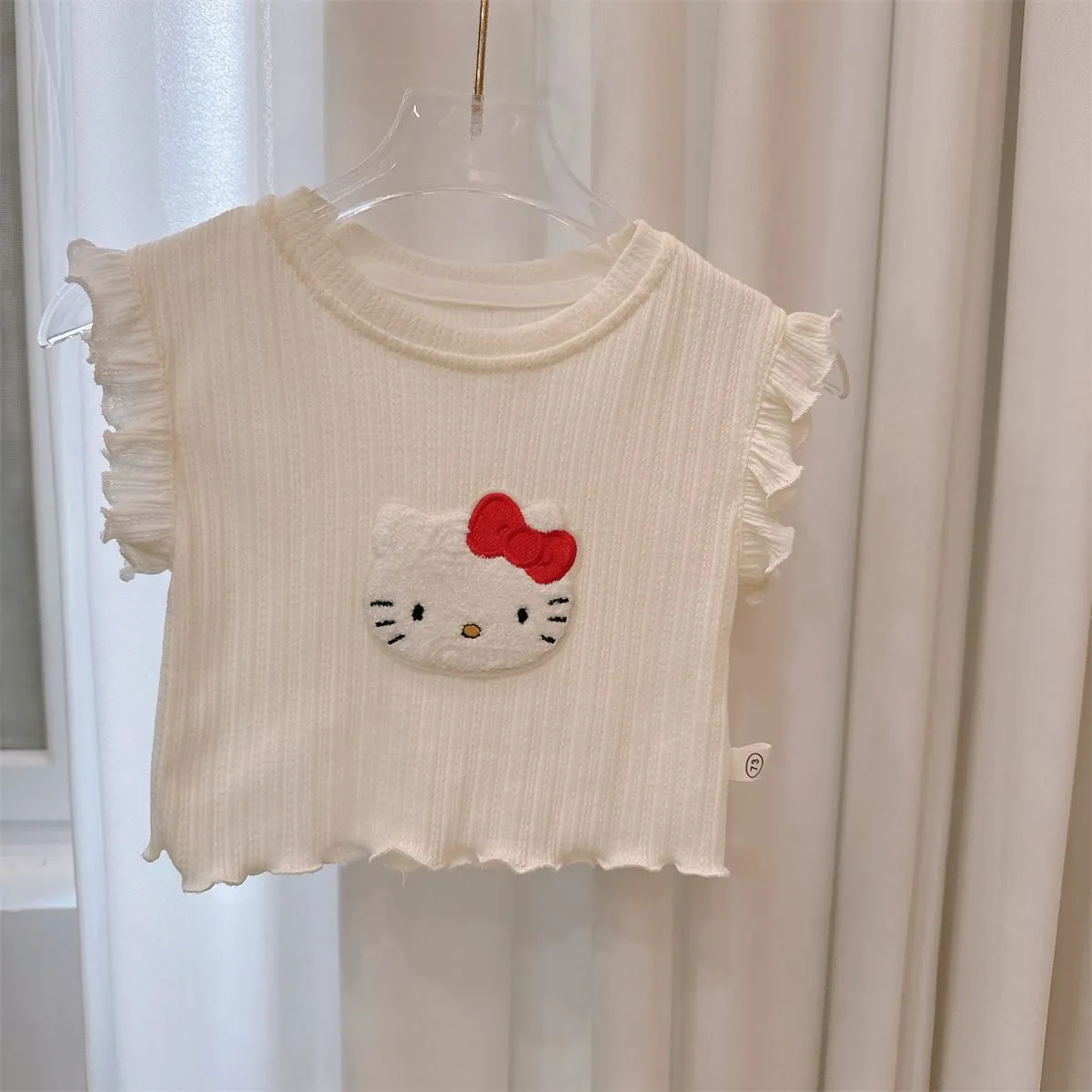 【73-100cm】二点セット 単品注文OK 口コミ高評価 可愛いフリル 着心地抜群 ベビー タンクトップ＋ショートパンツ セットアップ