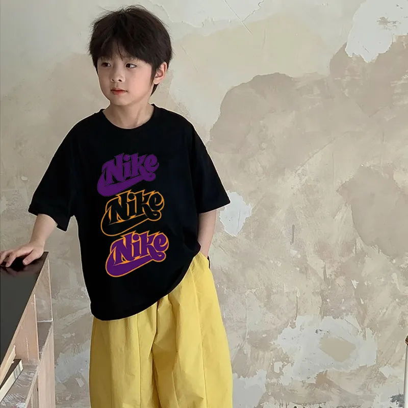 【90-160cm】見逃し厳禁 通気性 高品質  ストリート 男の子 半袖 Ｔシャツ