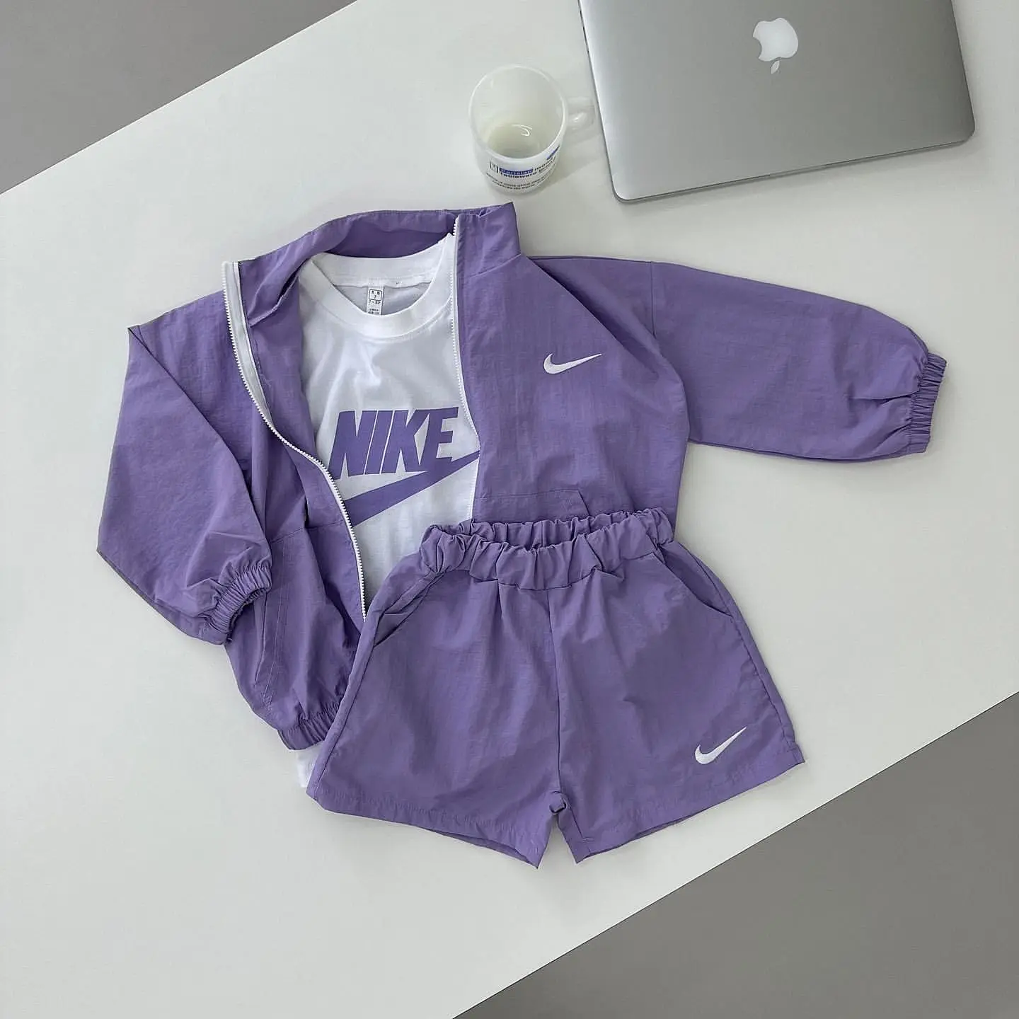 【80-140cm】三点セット 超人気商品 売れ筋 刺繍 UV対策 アウター＋Ｔシャツ＋ショートパンツ セットアップ