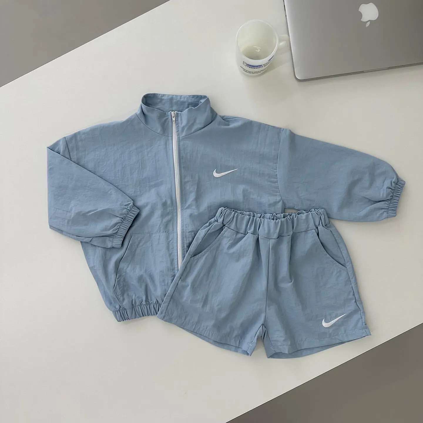 【80-140cm】三点セット 超人気商品 売れ筋 刺繍 UV対策 アウター＋Ｔシャツ＋ショートパンツ セットアップ