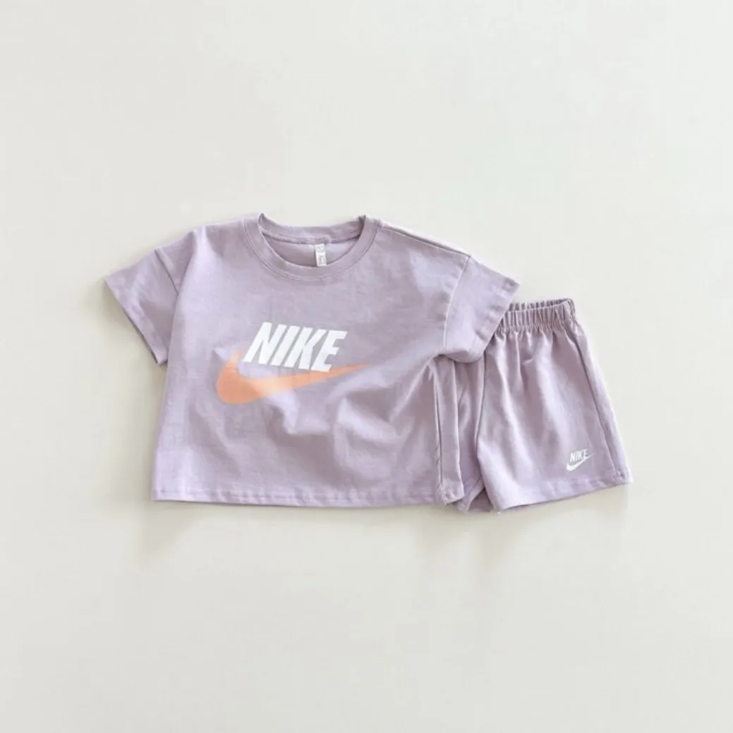 【80-130cm】二点セット 元気いっぱい カジュアル 快適 多色展開 半袖 Ｔシャツ＋ショートパンツ セットアップ