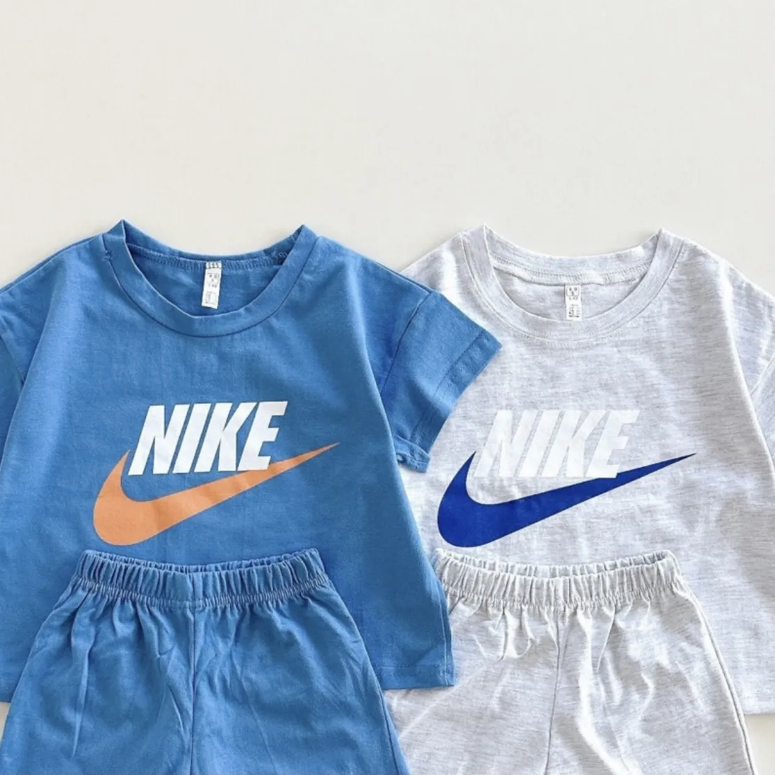 【80-130cm】二点セット 元気いっぱい カジュアル 快適 多色展開 半袖 Ｔシャツ＋ショートパンツ セットアップ