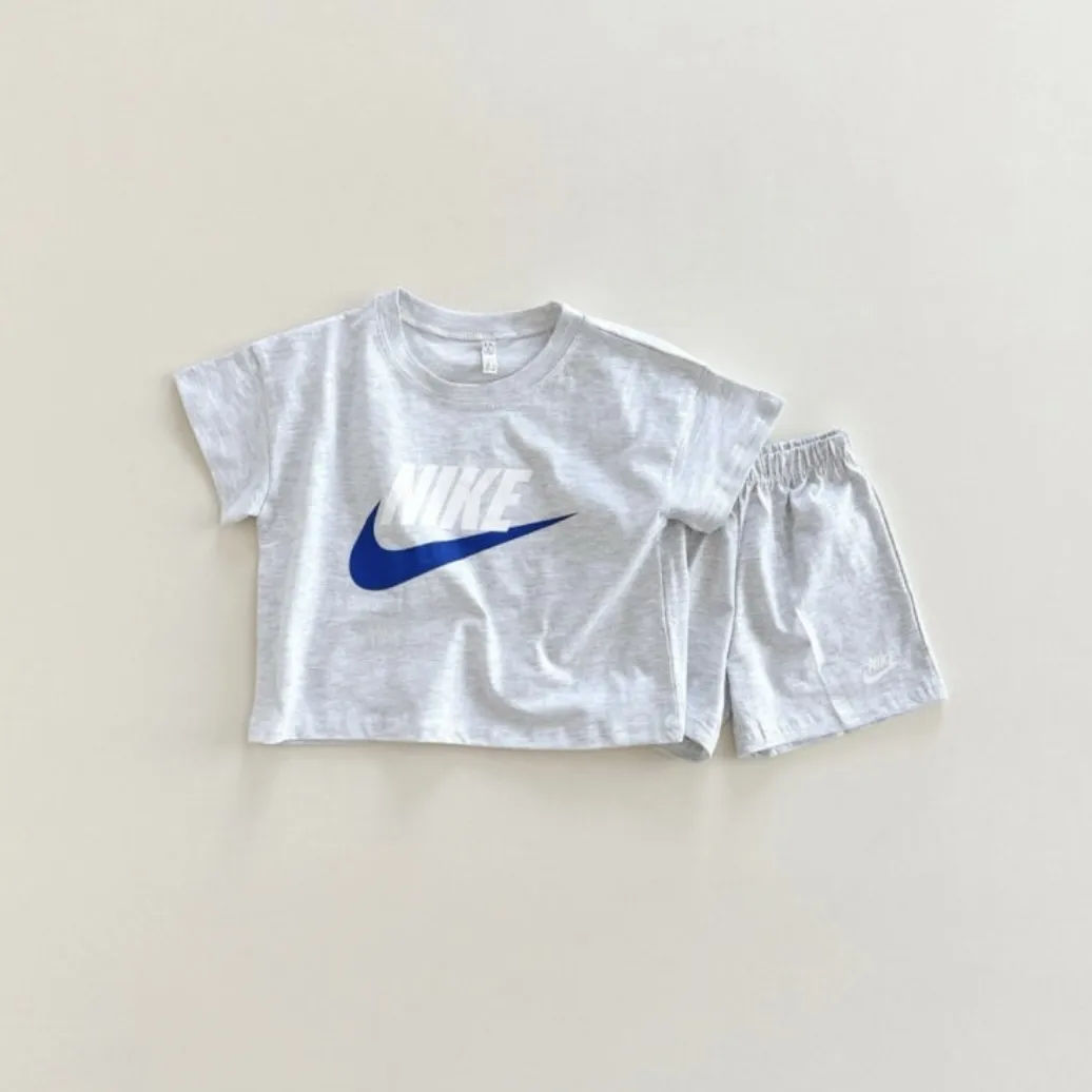 【80-130cm】二点セット 元気いっぱい カジュアル 快適 多色展開 半袖 Ｔシャツ＋ショートパンツ セットアップ