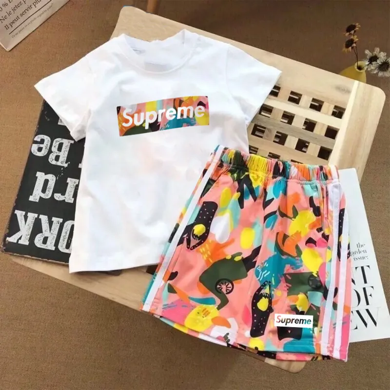 【90-160cm】二点セット 単品注文可 よく売れる カジュアル 快適 着心地いい Tシャツ+ショートパンツ セットアップ