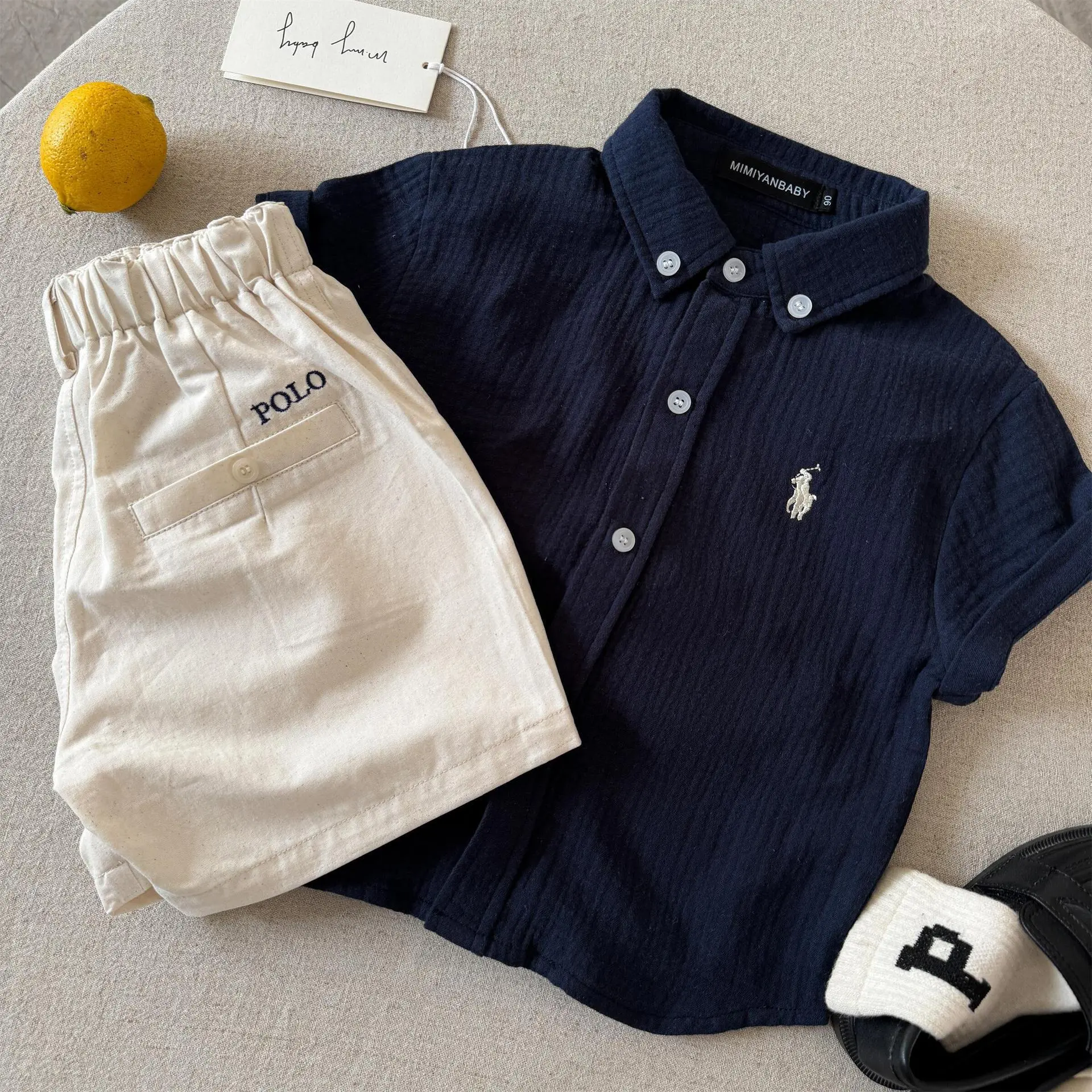 【90-140cm】今季大注目 シンプル トレンド 合わせやすい 着せやすい 半袖 ショートパンツ