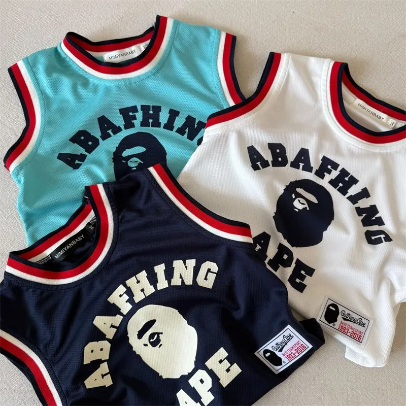 【90-140cm】二点セット 存在感アップ  爆売れ中 カジュアル スポーティ 男の子 タンクトップ＋ショートパンツ セットアップ