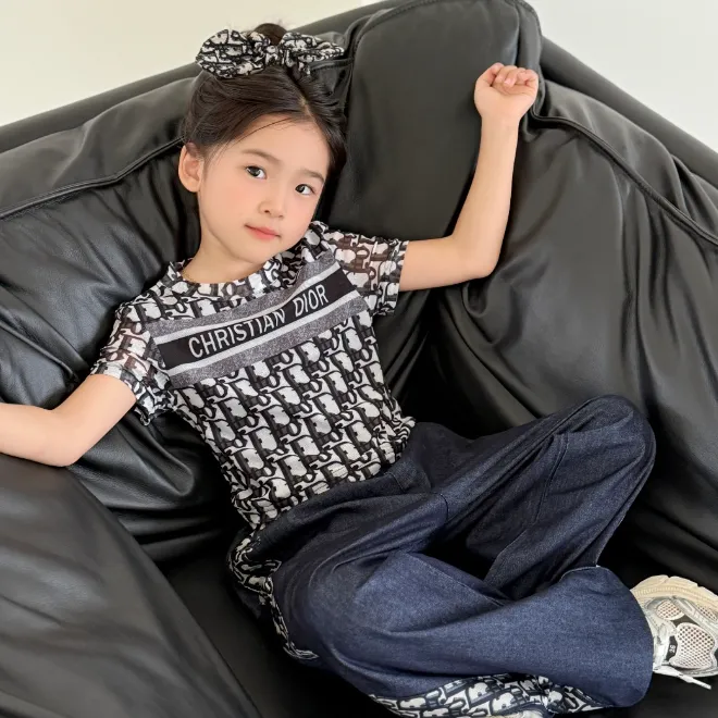 【100-165cm】トレンド感満点 大人気 品質満点 おしゃれ 通気性抜群 女の子 半袖 Ｔシャツ
