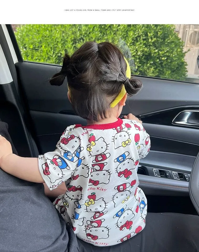 【66-100cm】好感度UP かわいさ満点 着心地抜群 カートゥーン ベビー 半袖 ロンパース