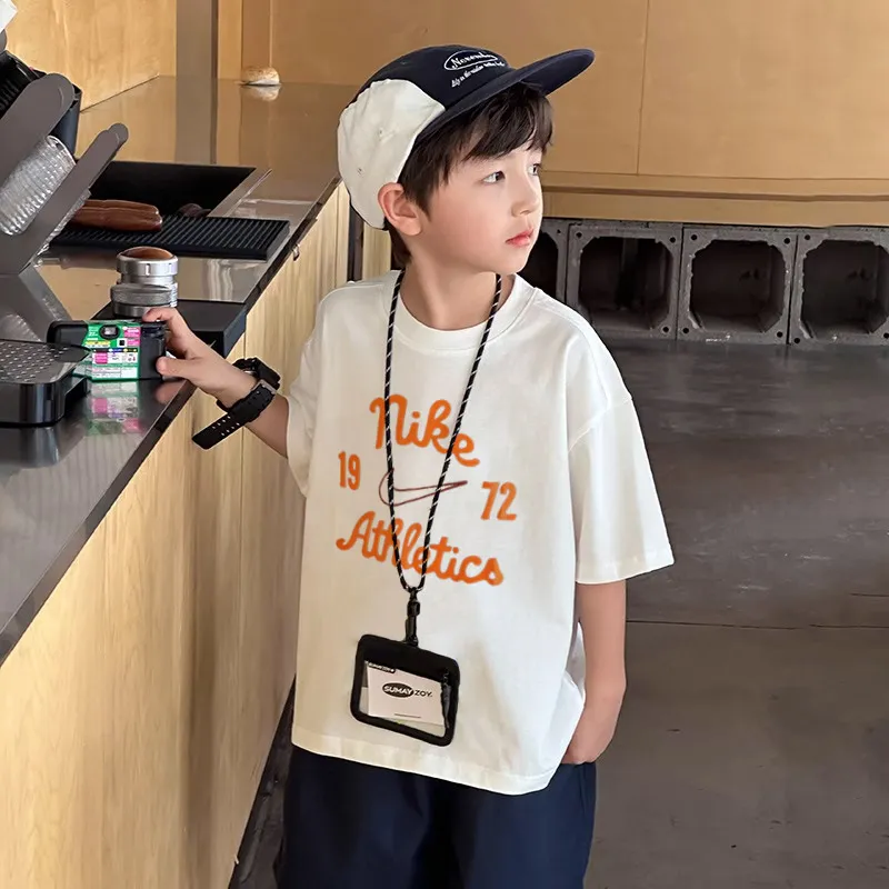 【90-160cm】モード感アップ 大活躍 クール カジュアル 着やすい 男の子 半袖 Ｔシャツ