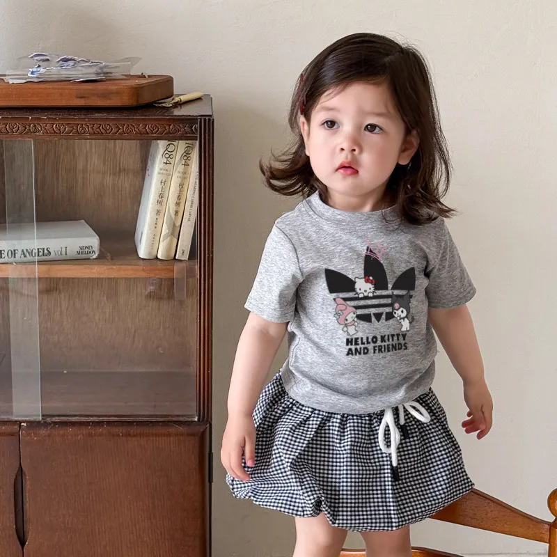 【90-150cm】おしゃれキッズ必見 大人気 キュート 肌触り良い 女の子 半袖 Ｔシャツ