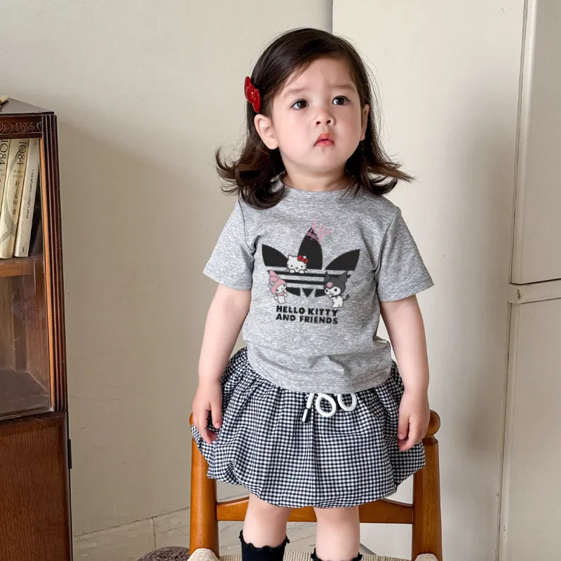 【90-150cm】おしゃれキッズ必見 大人気 キュート 肌触り良い 女の子 半袖 Ｔシャツ