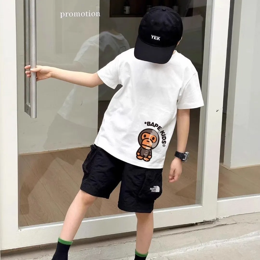 【90-160cm】コンフォート感抜群 爆売れ中 カジュアル お出かけに 男の子 半袖 Ｔシャツ