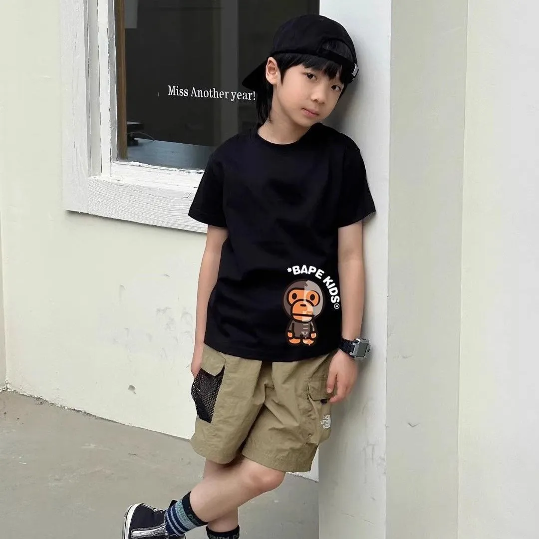 【90-160cm】コンフォート感抜群 爆売れ中 カジュアル お出かけに 男の子 半袖 Ｔシャツ