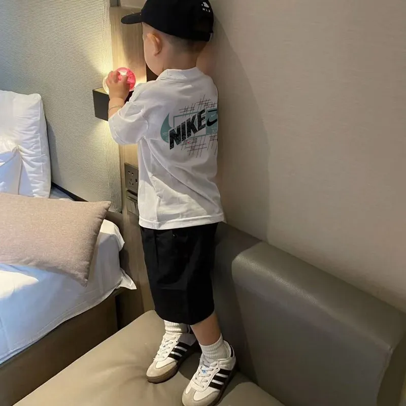 【90-160cm】二点セット 単品注文OK デイリー使いに最適 動きやすさ抜群 半袖 Ｔシャツ+ショートパンツ セットアップ