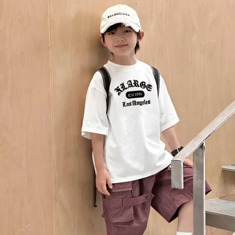 【90-160cm】リラックス感ある 大人気 カジュアル カッコイイ 男の子 半袖 Ｔシャツ