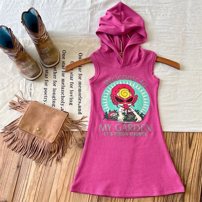 【90-150cm】ママたちに大好評 今季大注目 カジュアル ガーリー 快適 女の子 ノースリーブ ワンピース