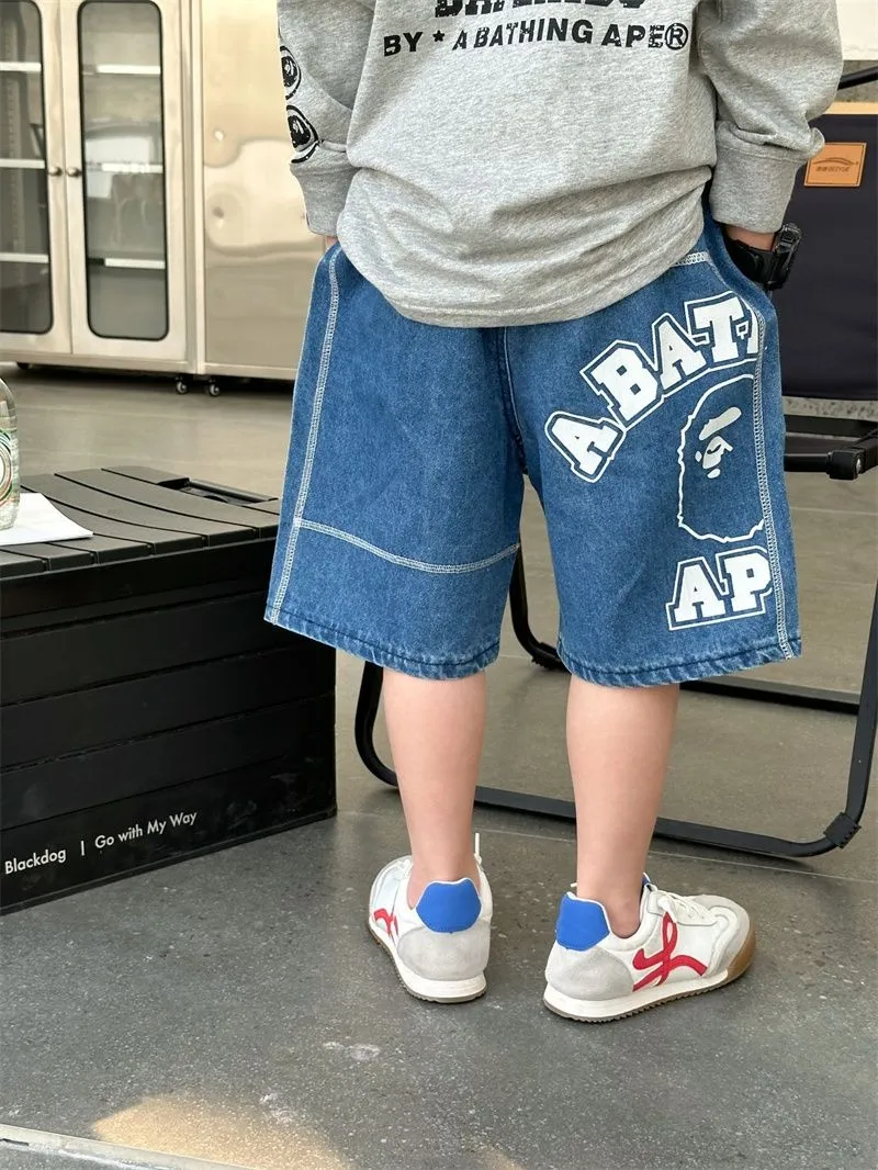 【100-160cm】ストリート感満載 大活躍 カジュアル ゆったり 履きやすい ショートパンツ