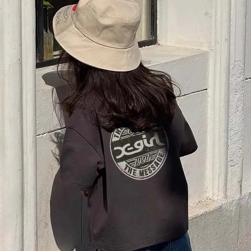 【90-160cm】取り入れたい 好感度UP オシャレ カジュアル 女の子 半袖 Ｔシャツ