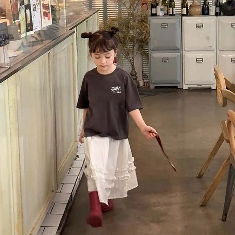 【90-160cm】取り入れたい 好感度UP オシャレ カジュアル 女の子 半袖 Ｔシャツ