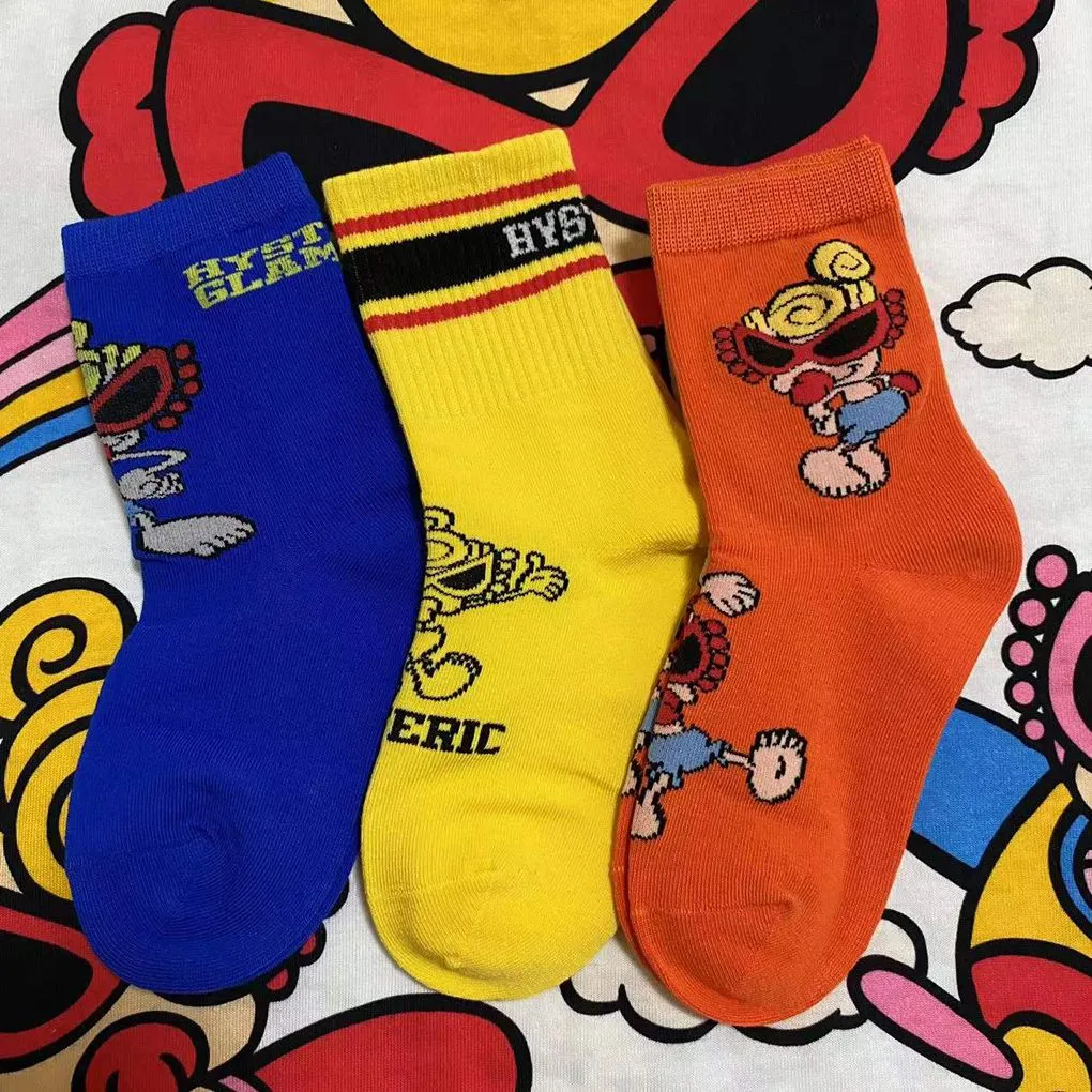 【三足セット】目を奪われる 大注目 カジュアル カラフル 履きやすい キッズ ソックス
