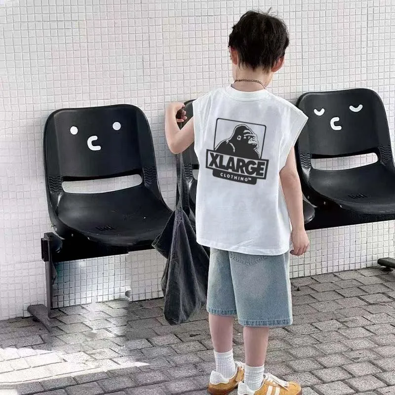 【90-160cm】着回し最強 爆売れ中 カジュアル トレンド  涼しく快適 男の子 タンクトップ