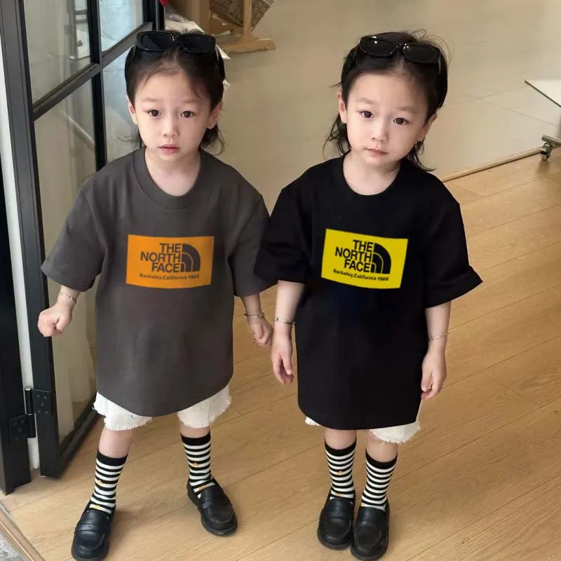 【90-160cm】リラックス感ある トレンド  カジュアル ユニセックス 半袖 Ｔシャツ