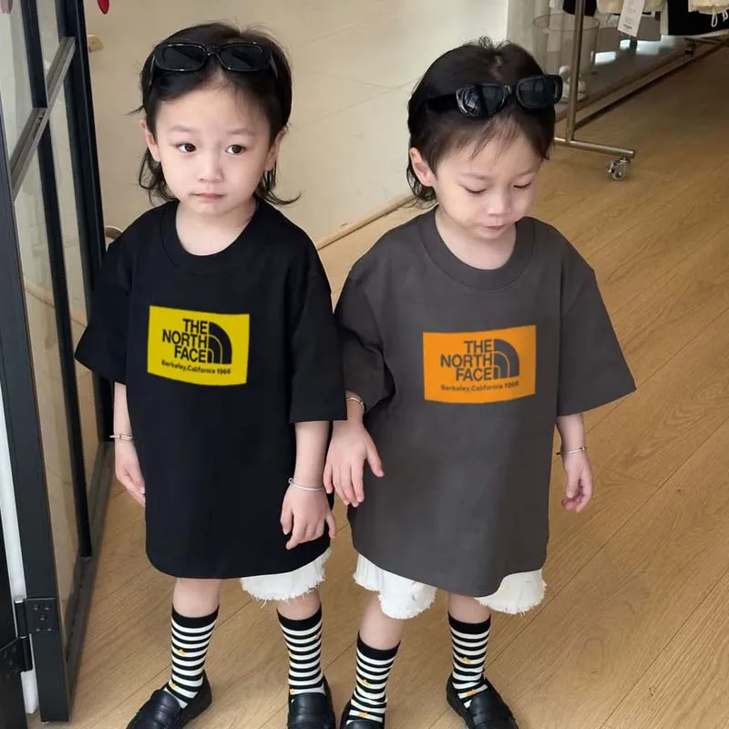 【90-160cm】リラックス感ある トレンド  カジュアル ユニセックス 半袖 Ｔシャツ