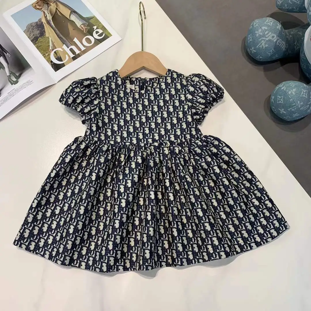 【90-130cm】おしゃれ度UP 好感度UP プリンセス シルエット 女の子 半袖 ワンピース