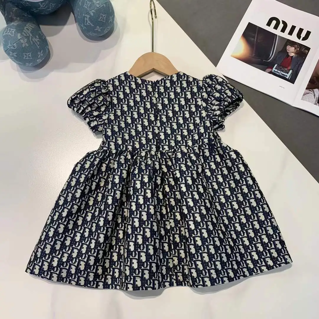 【90-130cm】おしゃれ度UP 好感度UP プリンセス シルエット 女の子 半袖 ワンピース