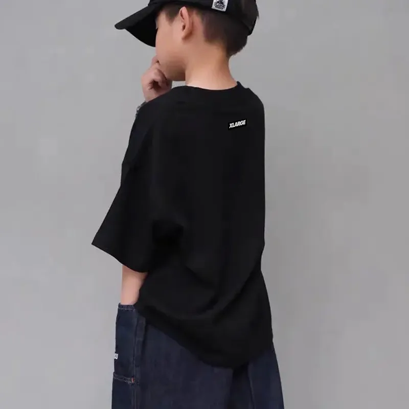 【90-160】二色選べる 合わせやすい 品質満点 カジュアル 着心地いい プリント 気質のいい カッコイイ 男の子 Tシャツ