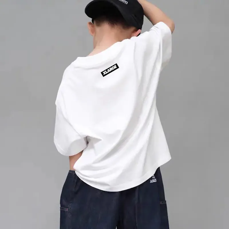 【90-160】二色選べる 合わせやすい 品質満点 カジュアル 着心地いい プリント 気質のいい カッコイイ 男の子 Tシャツ