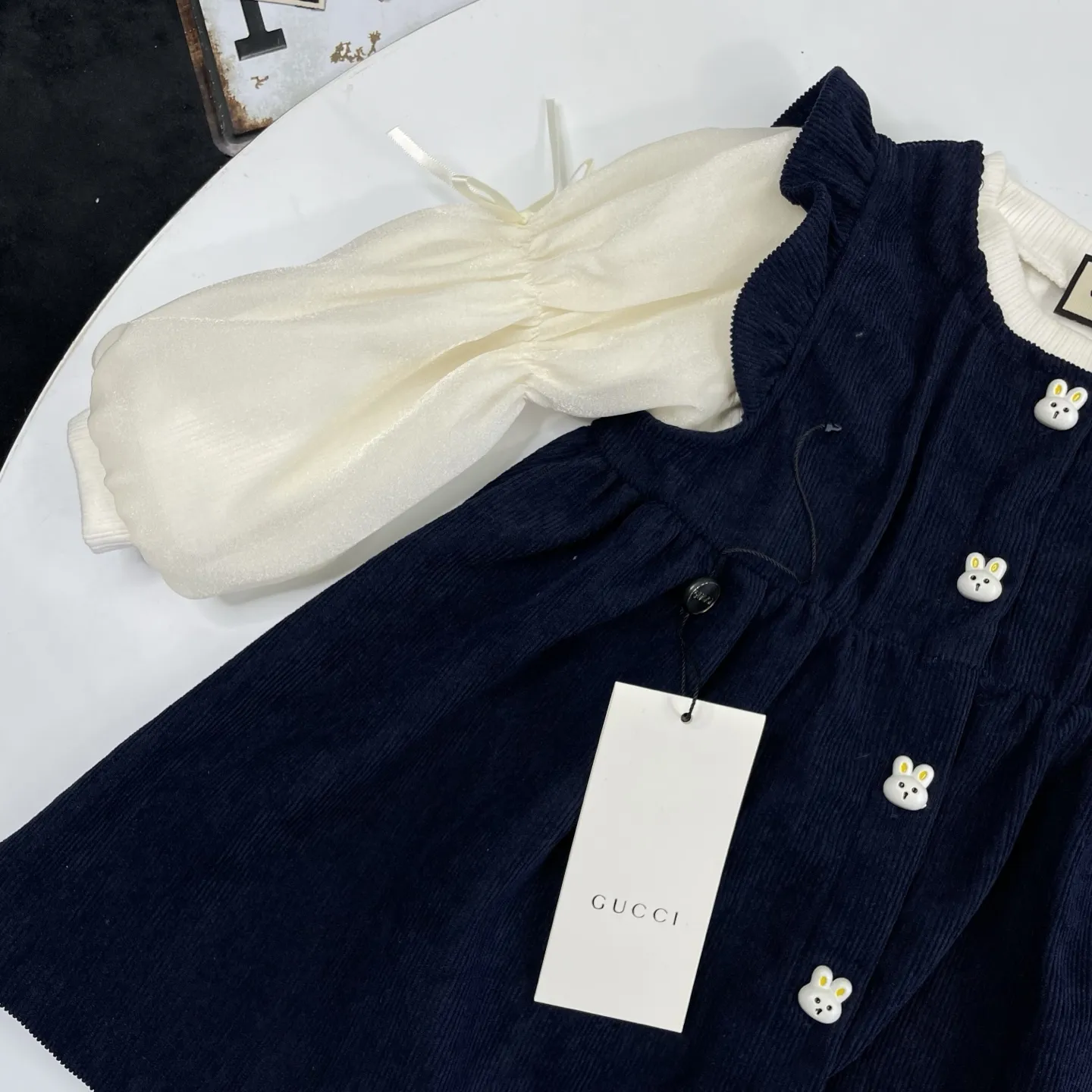 【90-140cm】おしゃれ感満点 好感度UP 可愛い プリンセス 女の子 長袖 ワンピース