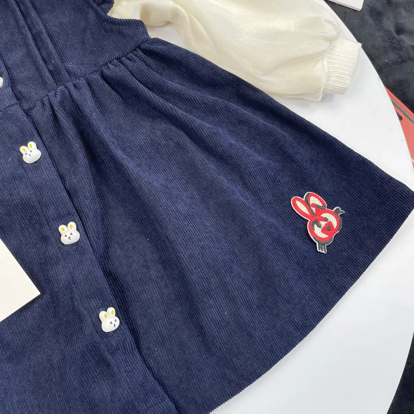 【90-140cm】おしゃれ感満点 好感度UP 可愛い プリンセス 女の子 長袖 ワンピース