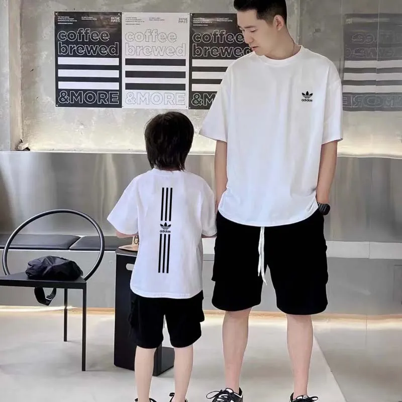 【90-160cm+親サイズ】絶対見逃さないで 爆売れ中 カジュアル トレンド 親子ペア 半袖 Ｔシャツ