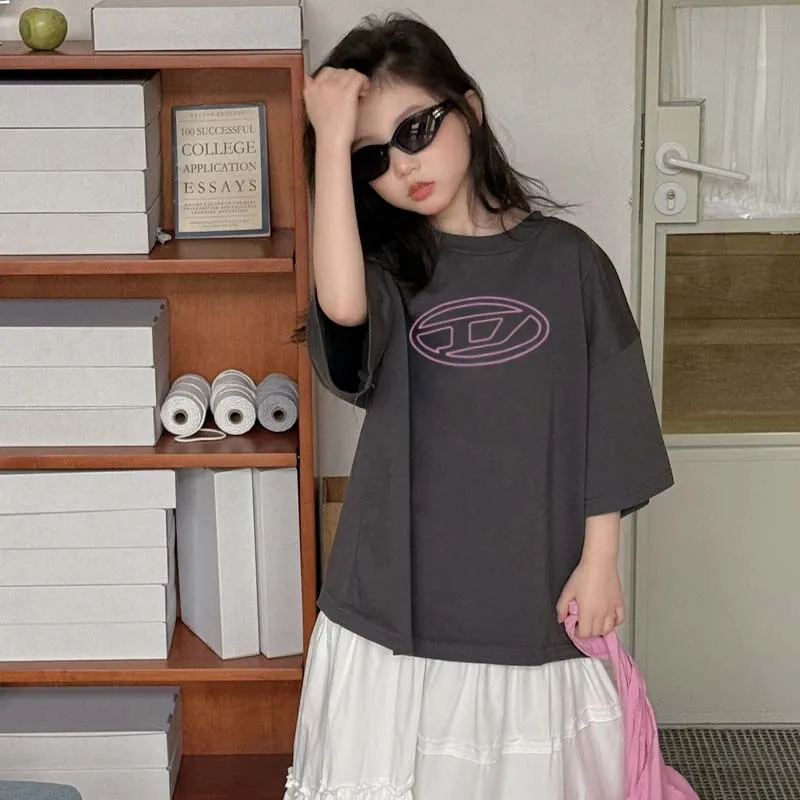 【90-160cm+親サイズ】リラックス感ある 大注目 カジュアル 着やすい 親子ペア 半袖 Ｔシャツ