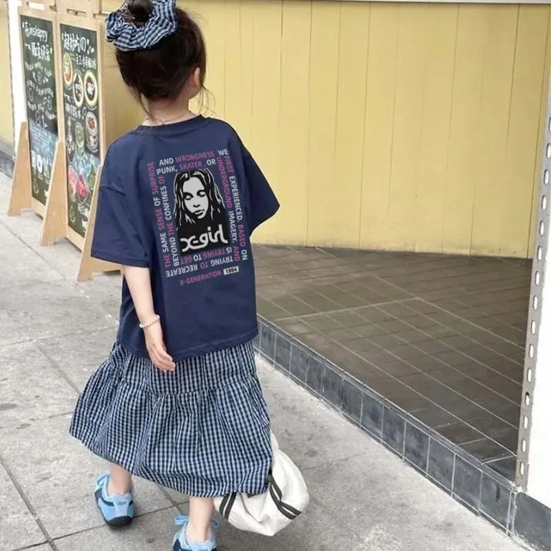 【90-160cm】目を奪われる 人気爆発中 カジュアル トレンド  女の子 半袖 Ｔシャツ