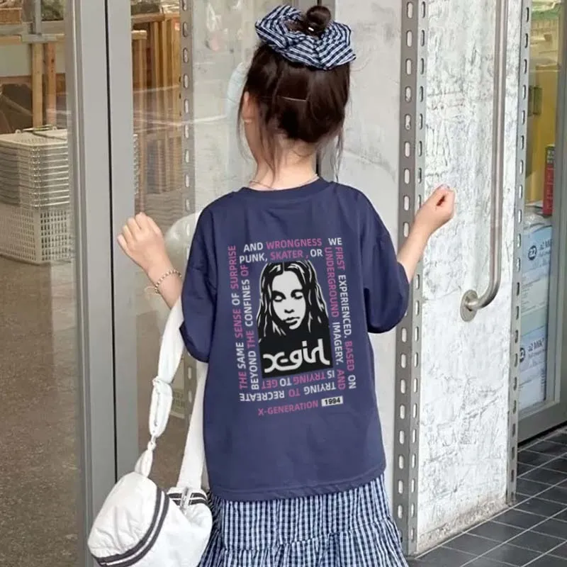 【90-160cm】目を奪われる 人気爆発中 カジュアル トレンド  女の子 半袖 Ｔシャツ